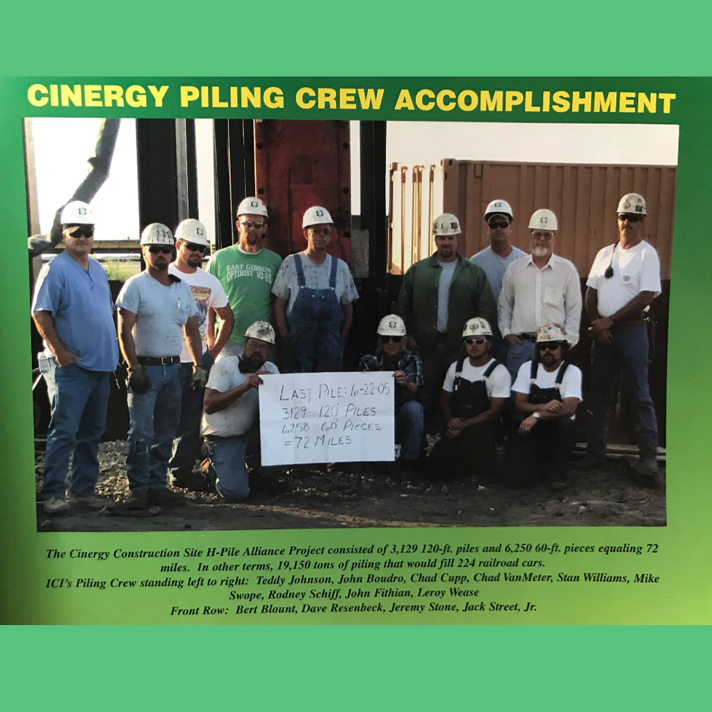 Cinergy Construction Site H-Pile Alliance Project