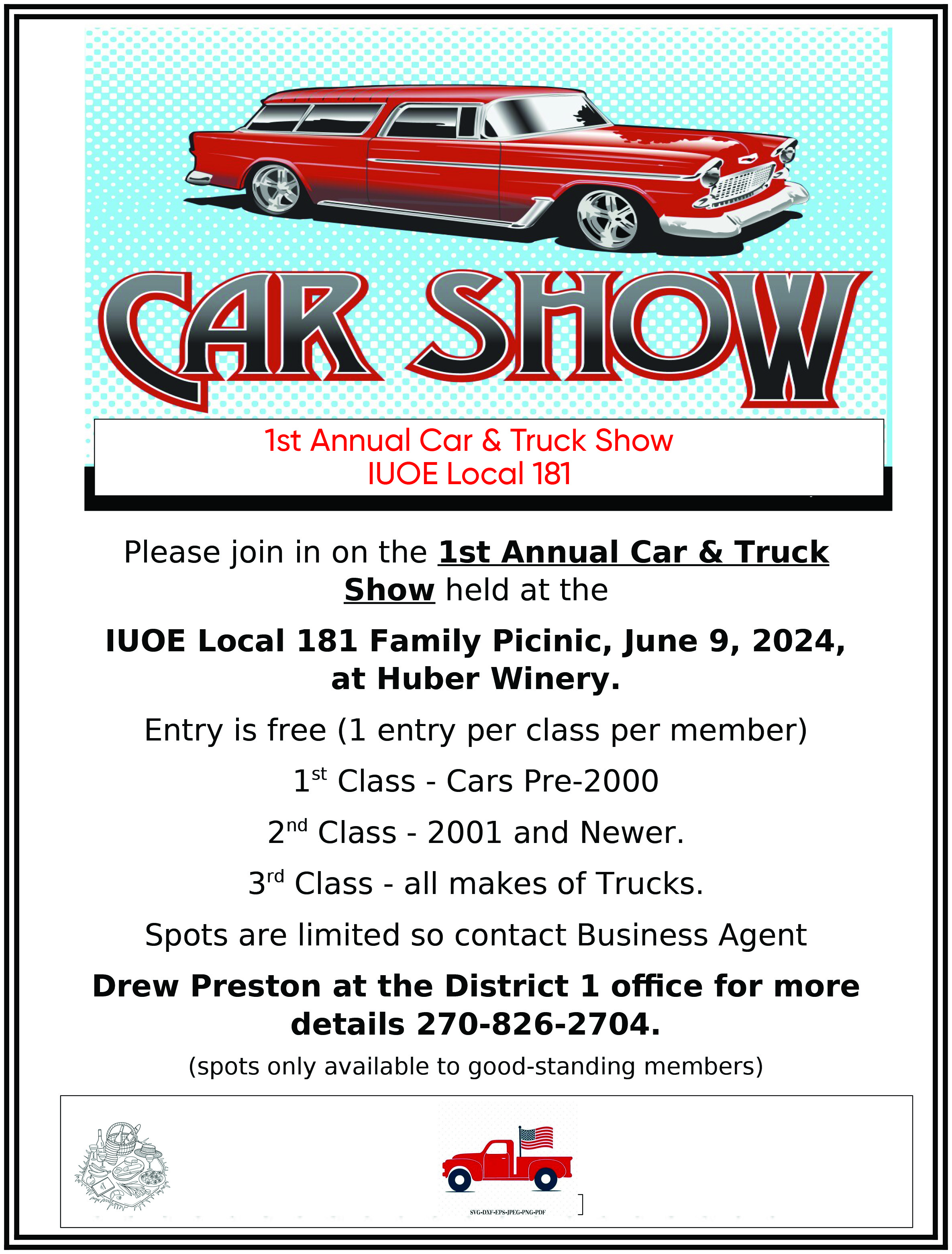 1st Annual Car & Truck Show Pamphlet